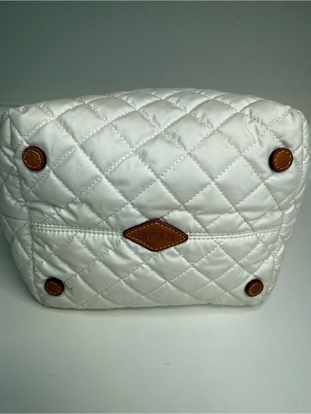 MZ Wallace Mini Metro Tote Deluxe Pearl no strap - Picture 4 of 15